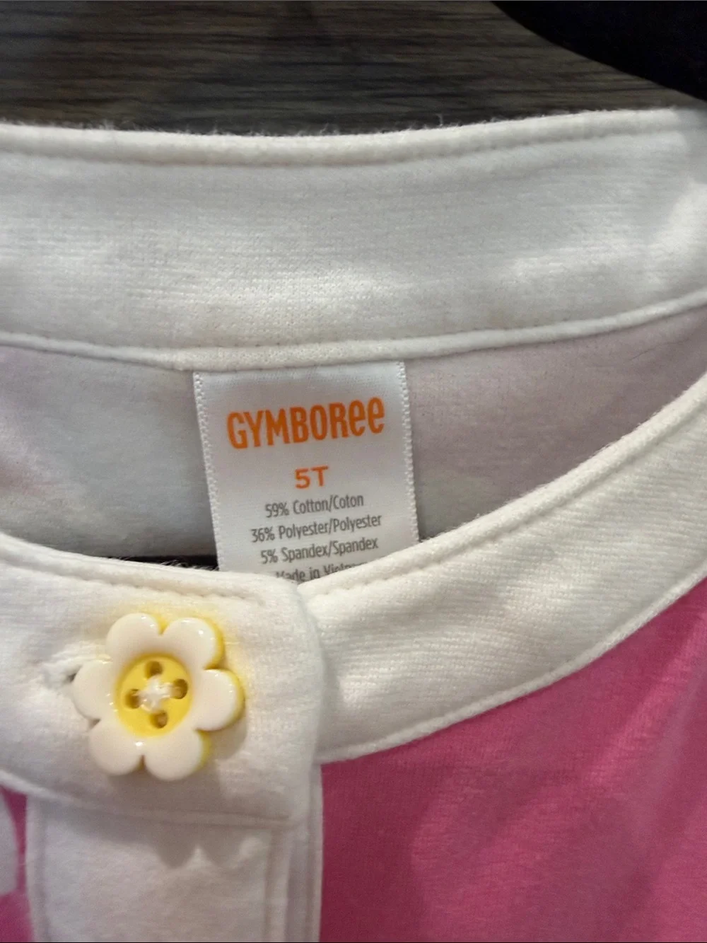 Gymboree Pink Floral Button-Front Dress